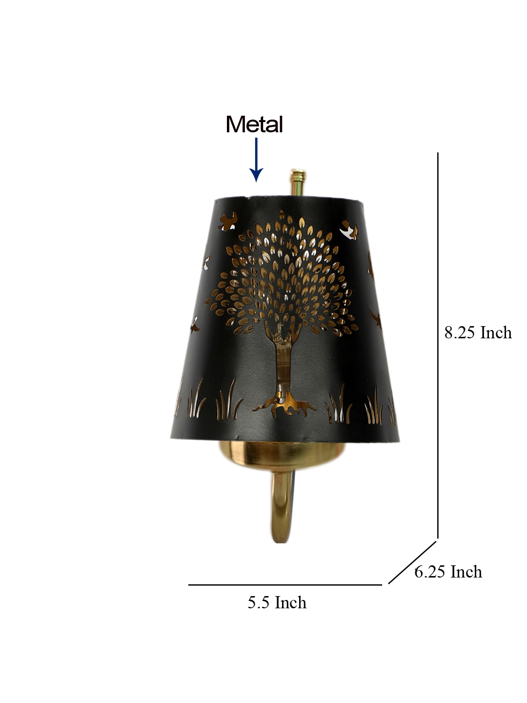 Ambika Home Tree wall shade with Gold Wall Mounted Lamp | Modern Decorative Wall Lamp for Living Room, Bedroom & Hallway - Image 4