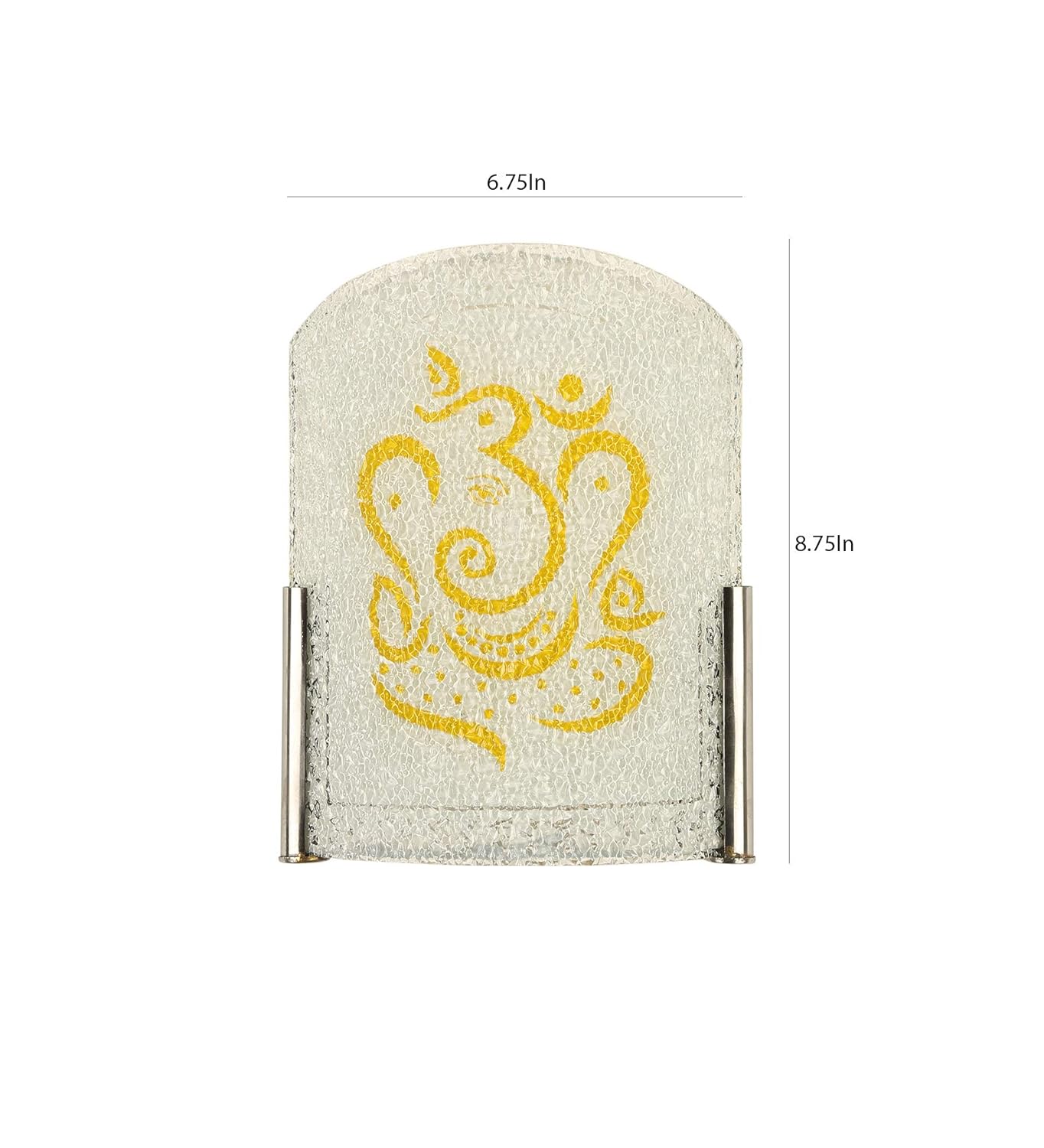 Ambika Home Yellow Ganesh Ji Wall Mounted Lamp for Home Entrance & Temple Decor - Image 6