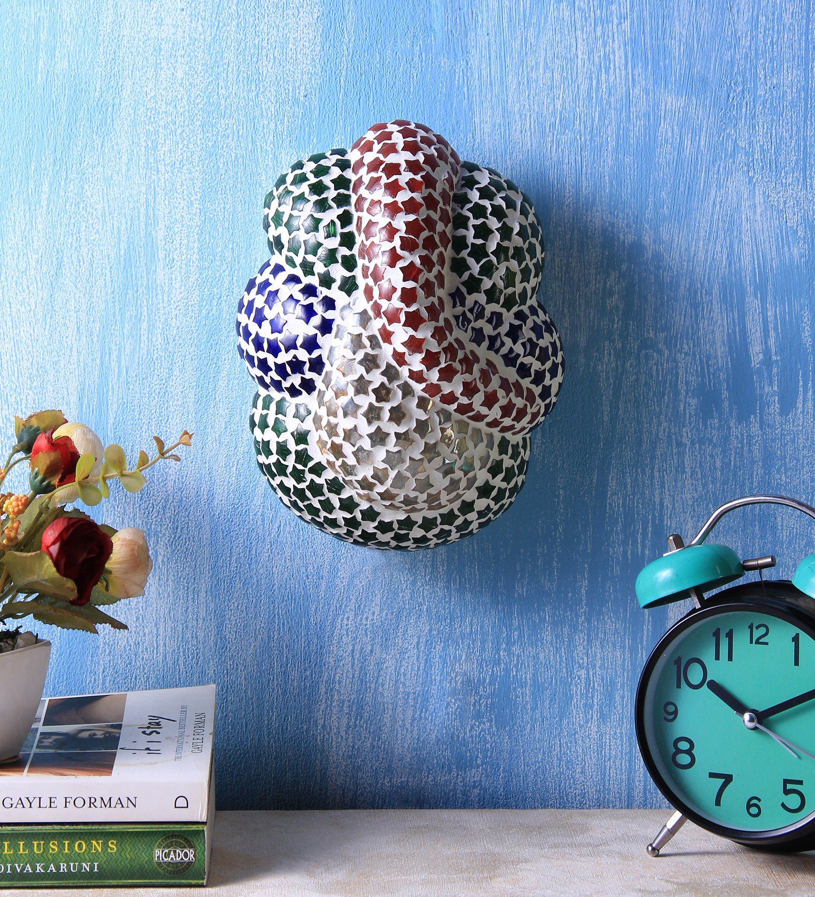 Ambika Home Mosaic Multicolor Ganesh Ji Wall Light for Home, Room & Entrance Decor - Image 2