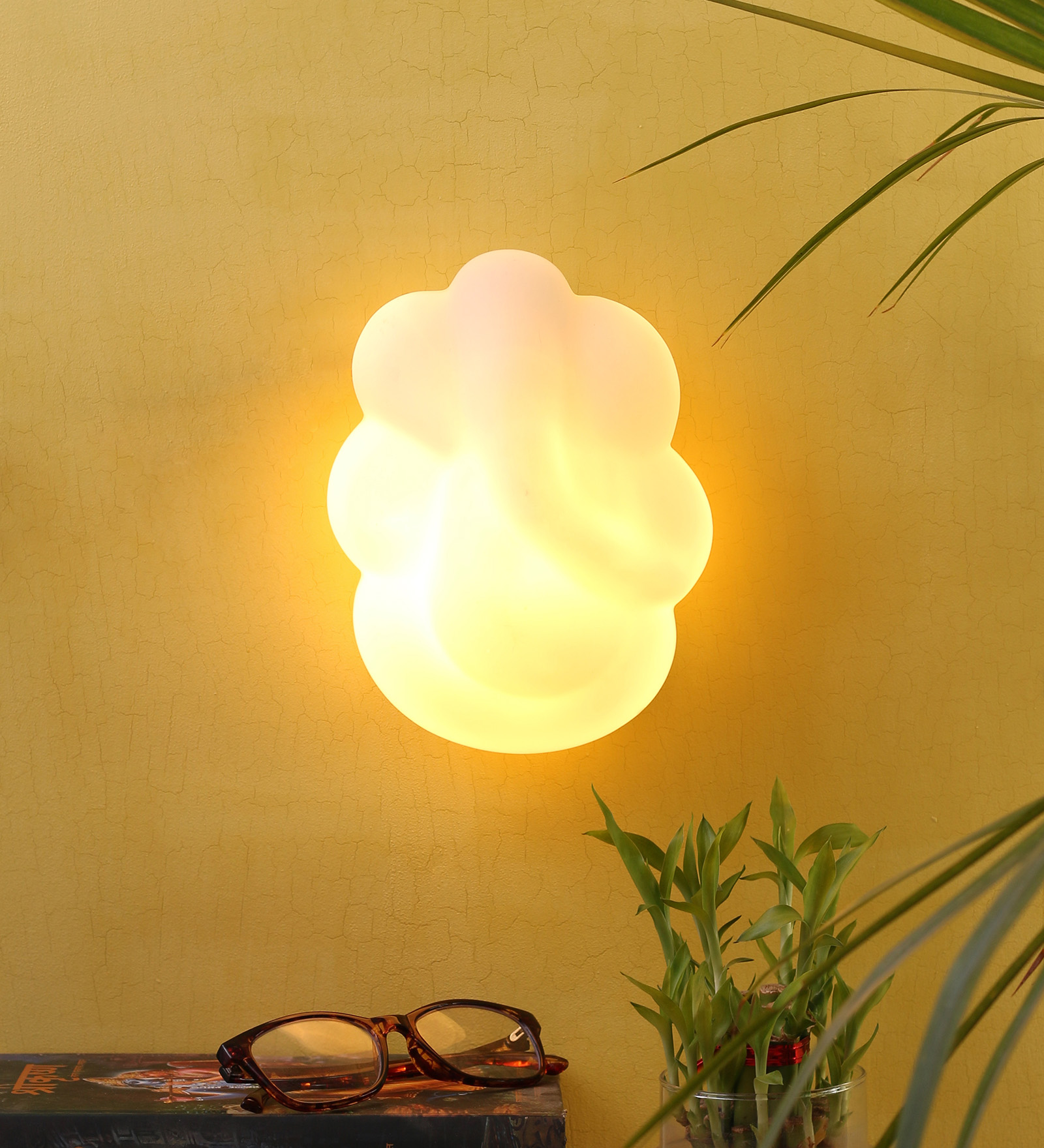Ambika Home Decorative Ganesh Ji Wall Lamp for Living Room, Home Entrance & Temple
