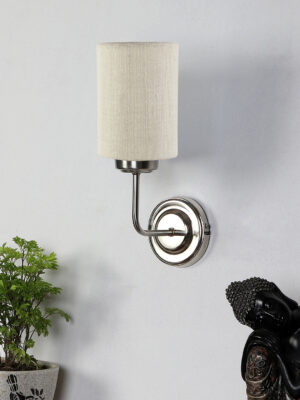 Ambika Home Yellow cotton Wall mounted Lamp Steel Base Decorative Wall Lamp for Living Room, Bedroom & Hallway