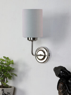 Ambika Home Beige Jute Wall Mounted Lamp Steel Base Decorative Wall Lamp for Living Room, Bedroom & Hallway