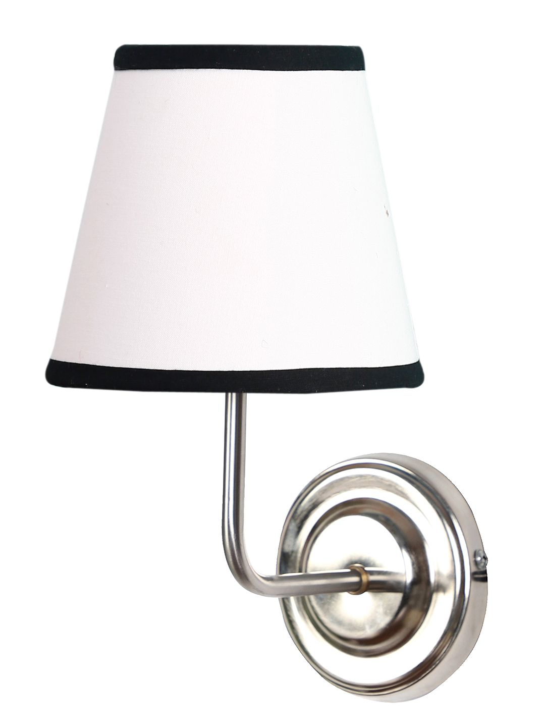 Ambika Home White & Black cotton Wall mounted Lamp Steel Base Decorative Wall Lamp for Living Room, Bedroom & Hallway - Image 4