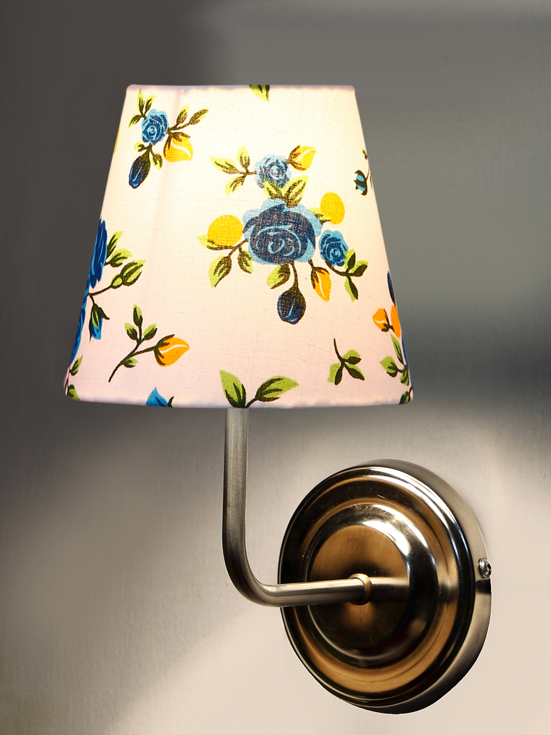 Ambika Home Multicolor cotton shade wall mounted lamp with Steel Base Decorative Wall Lamp for Living Room, Bedroom & Hallway - Image 7