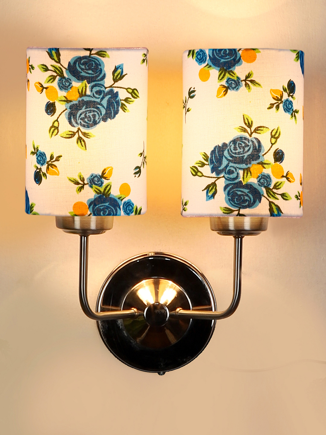 Ambika Home Dual Multicolor cotton shade wall mounted lamp with Steel Base Decorative Wall Lamp for Living Room, Bedroom & Hallway - Image 11
