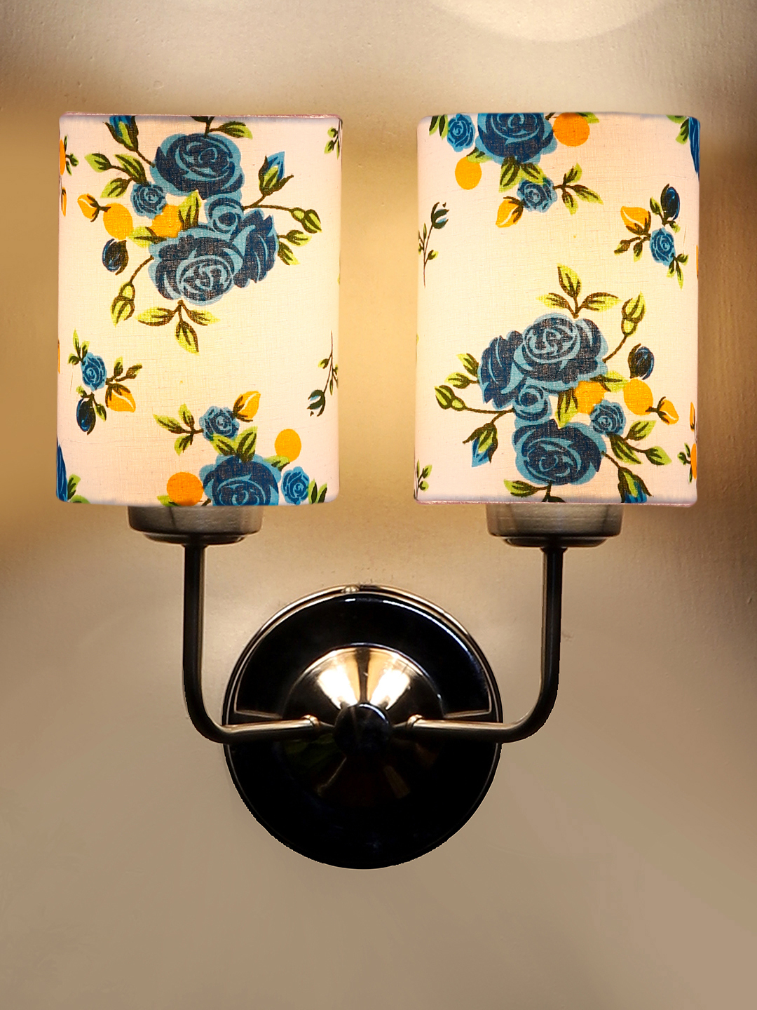Ambika Home Dual Multicolor cotton shade wall mounted lamp with Steel Base Decorative Wall Lamp for Living Room, Bedroom & Hallway - Image 13