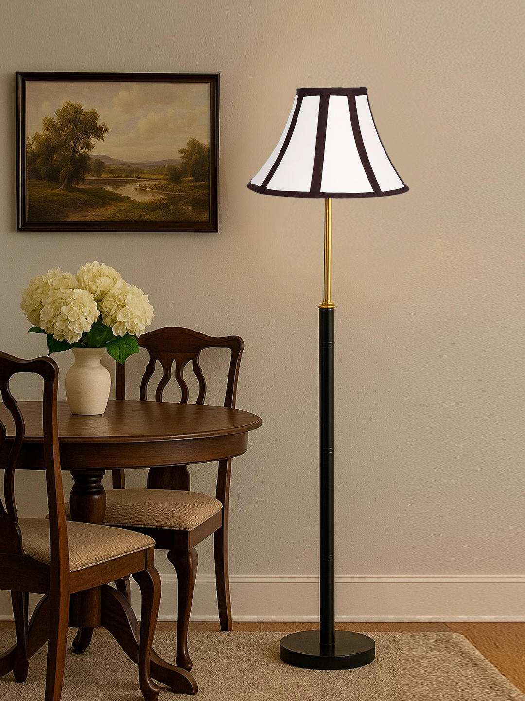 Ambika Home Multi Shade Premium Floor Lamp for Living Room, Bedroom & Hallway | Decorative Standing Light | E27 Holder Included Bulb
