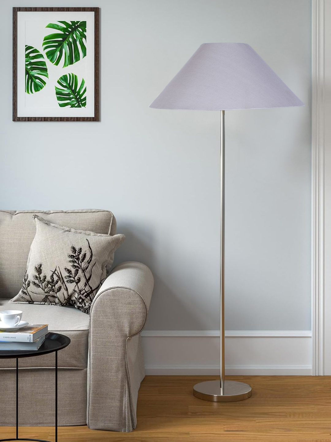 Ambika Home Contemporary Grey Steel Floor Lamp for Sophisticated Homes & Hotels | E27 Holder Included Bulb - Image 3