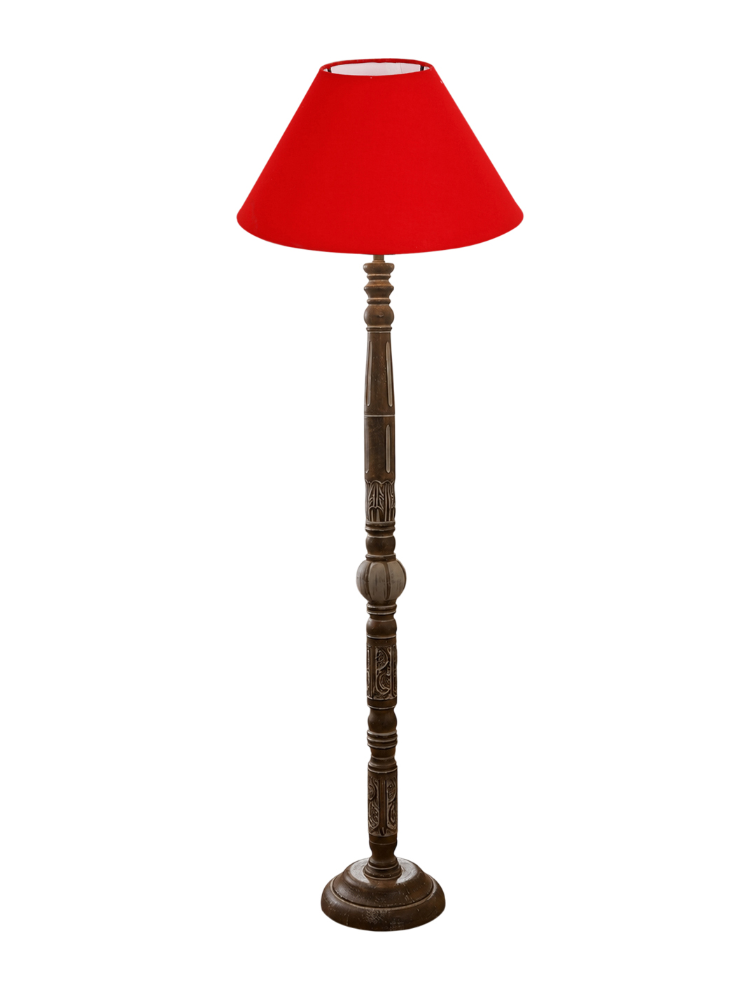 Ambika Home Velvet Glow White Brushed Floor Lamp | Premium Living Room, Bedroom & Hallway Lighting | E27 Holder & Bulb Included - Image 4