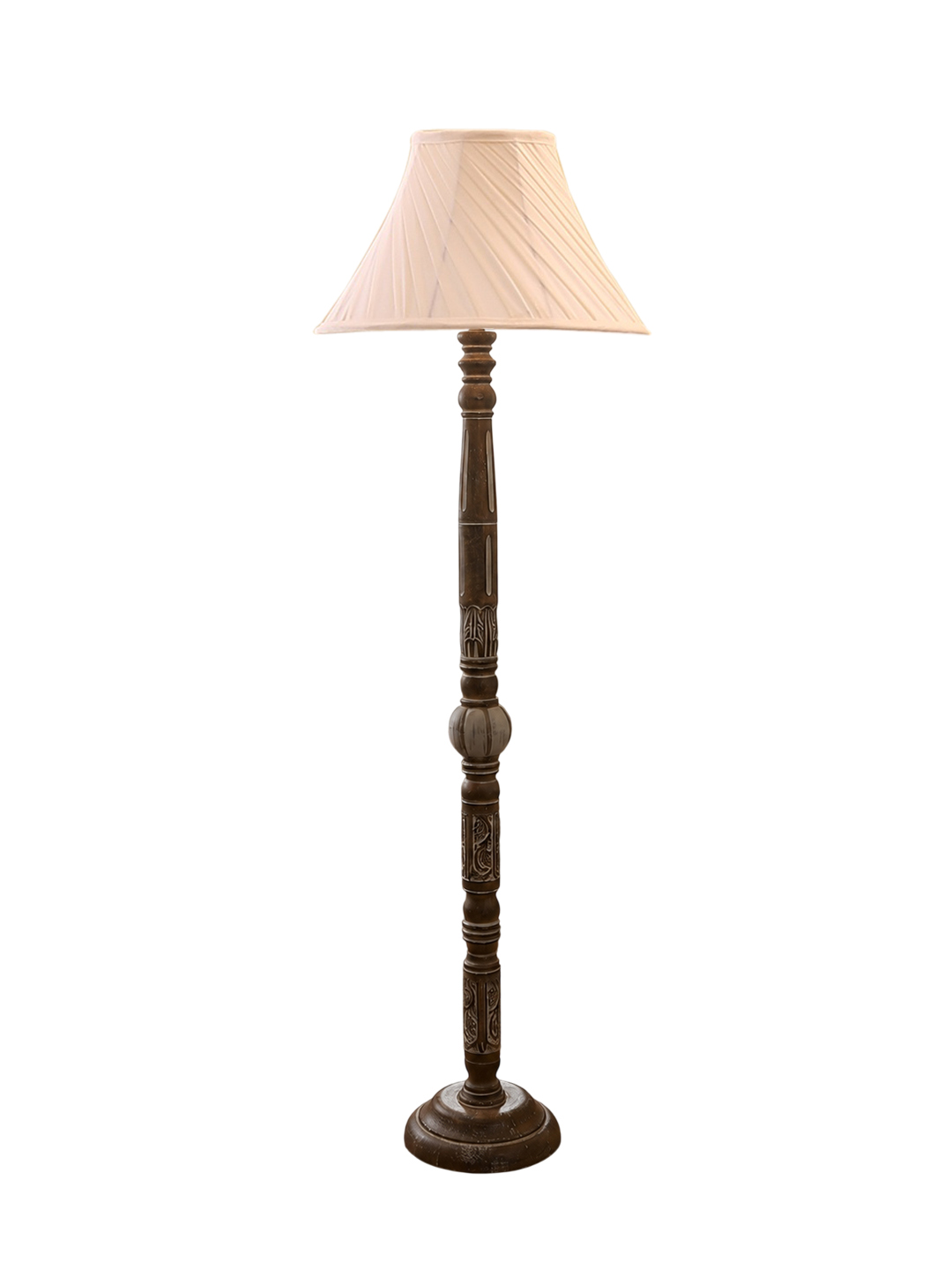 Ambika Home Serene Vista White Brushed Floor Lamp | Premium Living Room, Bedroom & Hallway Lighting | E27 Holder & Bulb Included - Image 4