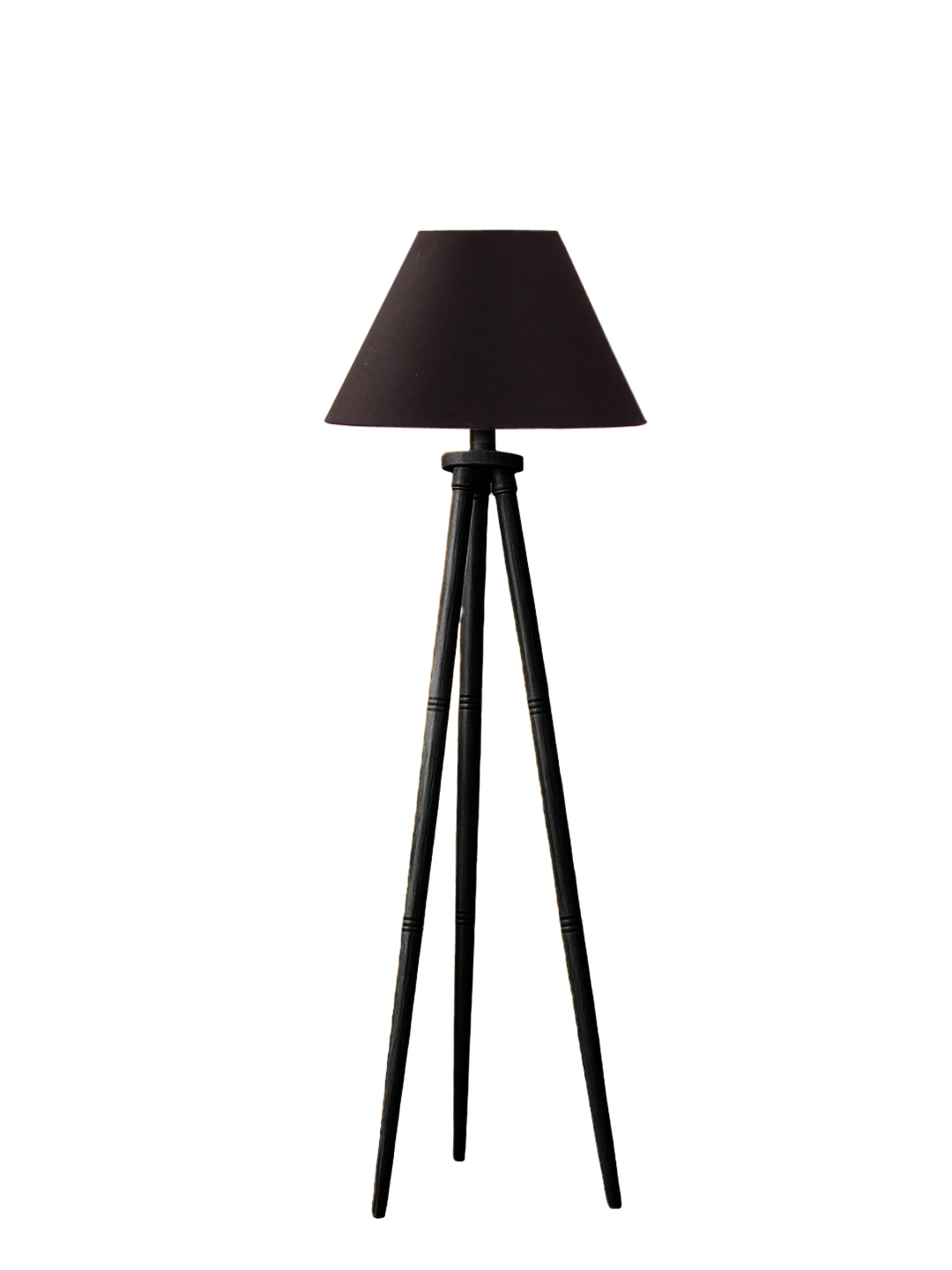 Ambika Home Off-white Shade Wooden Tripod Floor Lamp for Living Room, Bedroom & Hotel Decor | E27 Holder Included Bulb - Image 4