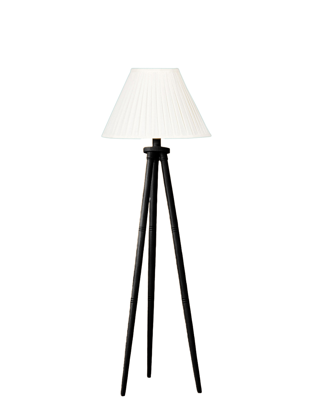 Ambika Home Off-white Shade Wooden Tripod Floor Lamp for Living Room, Bedroom & Hotel Decor | E27 Holder Included Bulb - Image 4