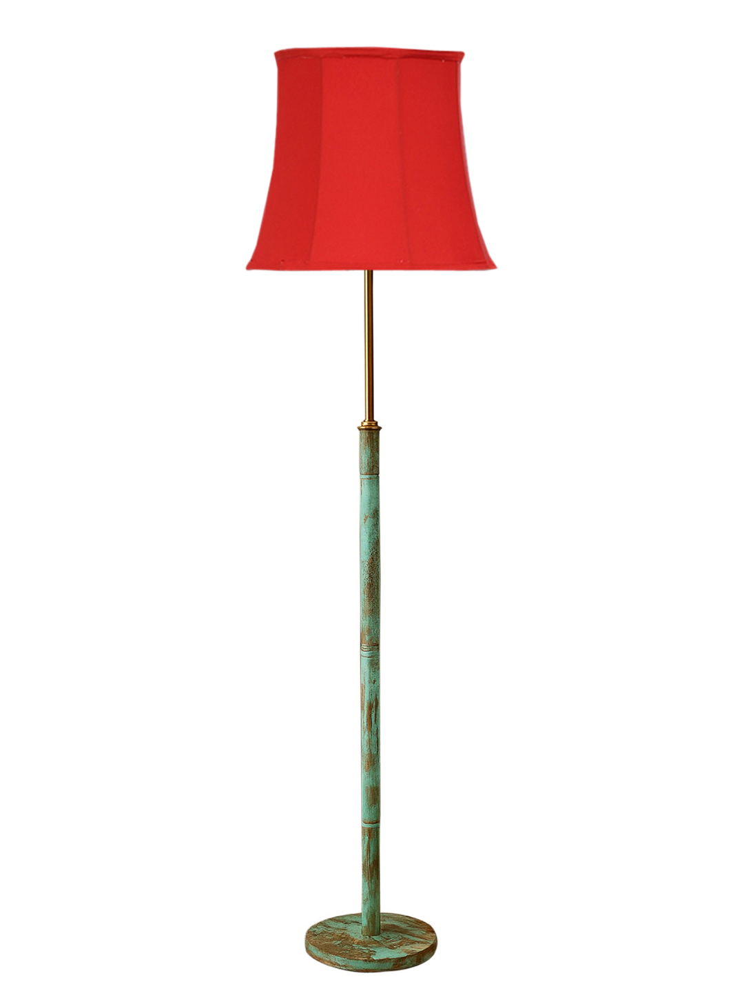 Ambika Home Red Shade Premium Floor Lamp for Living Room, Bedroom & Hallway | Decorative Standing Light | E27 Holder Included Bulb - Image 4