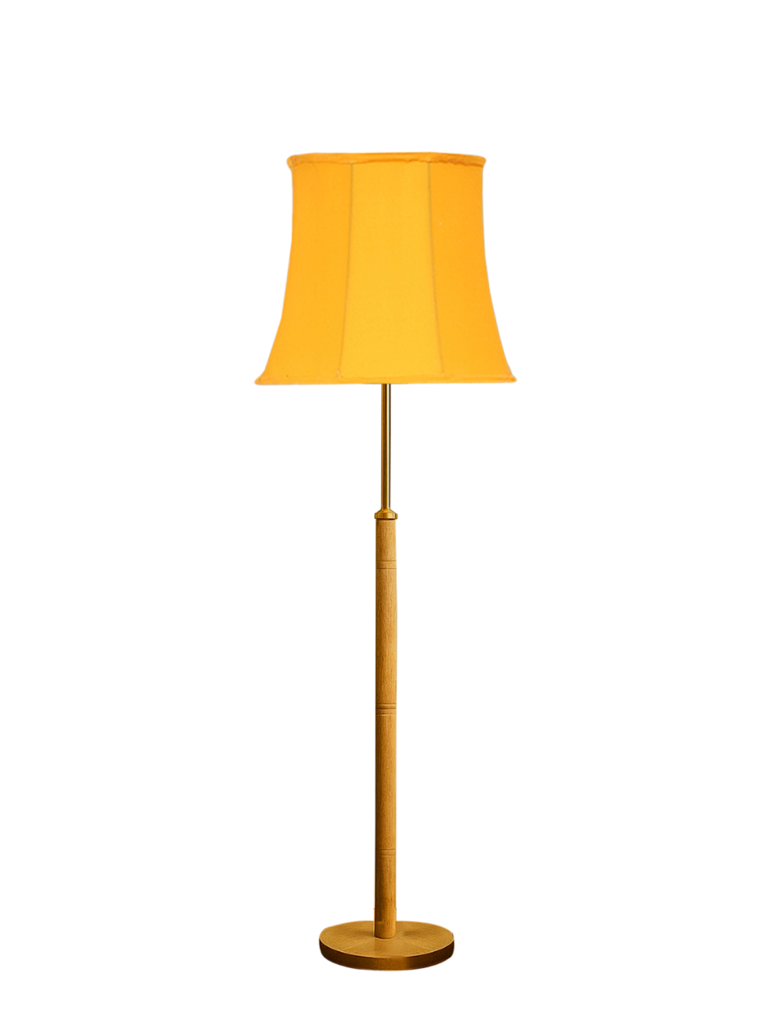 Ambika Home Yellow Shade Premium Floor Lamp for Living Room, Bedroom & Hallway | Decorative Standing Light | E27 Holder Included Bulb - Image 4