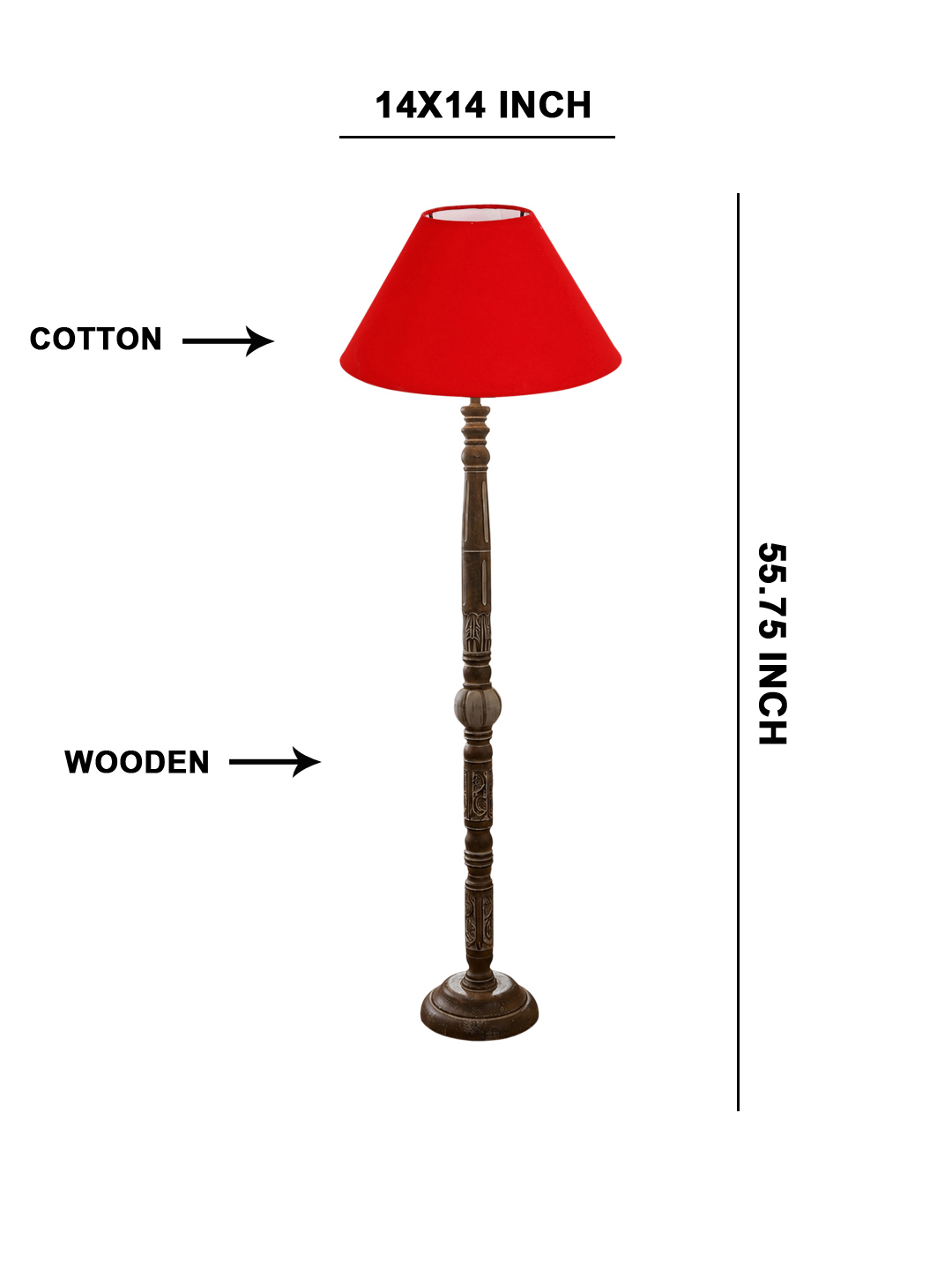 Ambika Home Velvet Glow White Brushed Floor Lamp | Premium Living Room, Bedroom & Hallway Lighting | E27 Holder & Bulb Included - Image 5