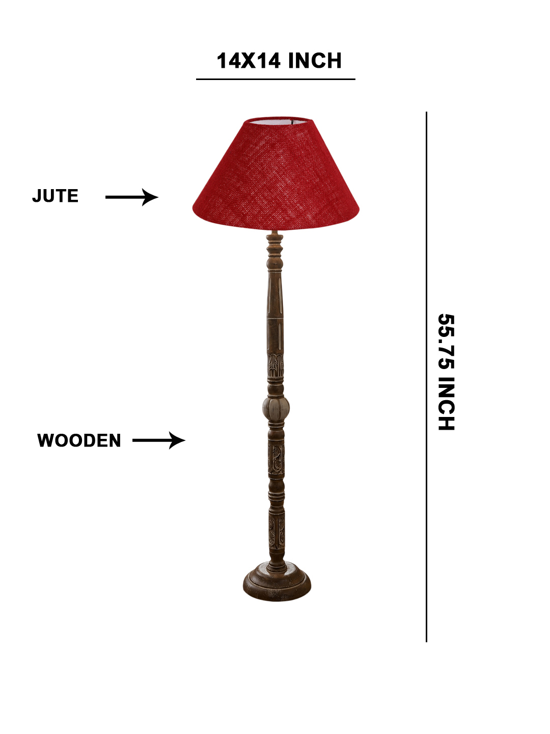 Ambika Home Pearl Haven White Brushed Floor Lamp | Premium Living Room, Bedroom & Hallway Lighting | E27 Holder & Bulb Included - Image 5