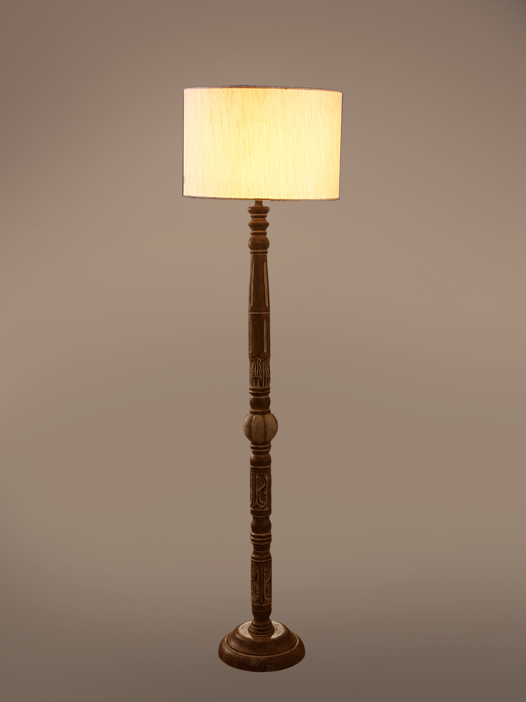 Ambika Home Nordic Bloom White Brushed Floor Lamp | Premium Living Room, Bedroom & Hallway Lighting | E27 Holder & Bulb Included - Image 6