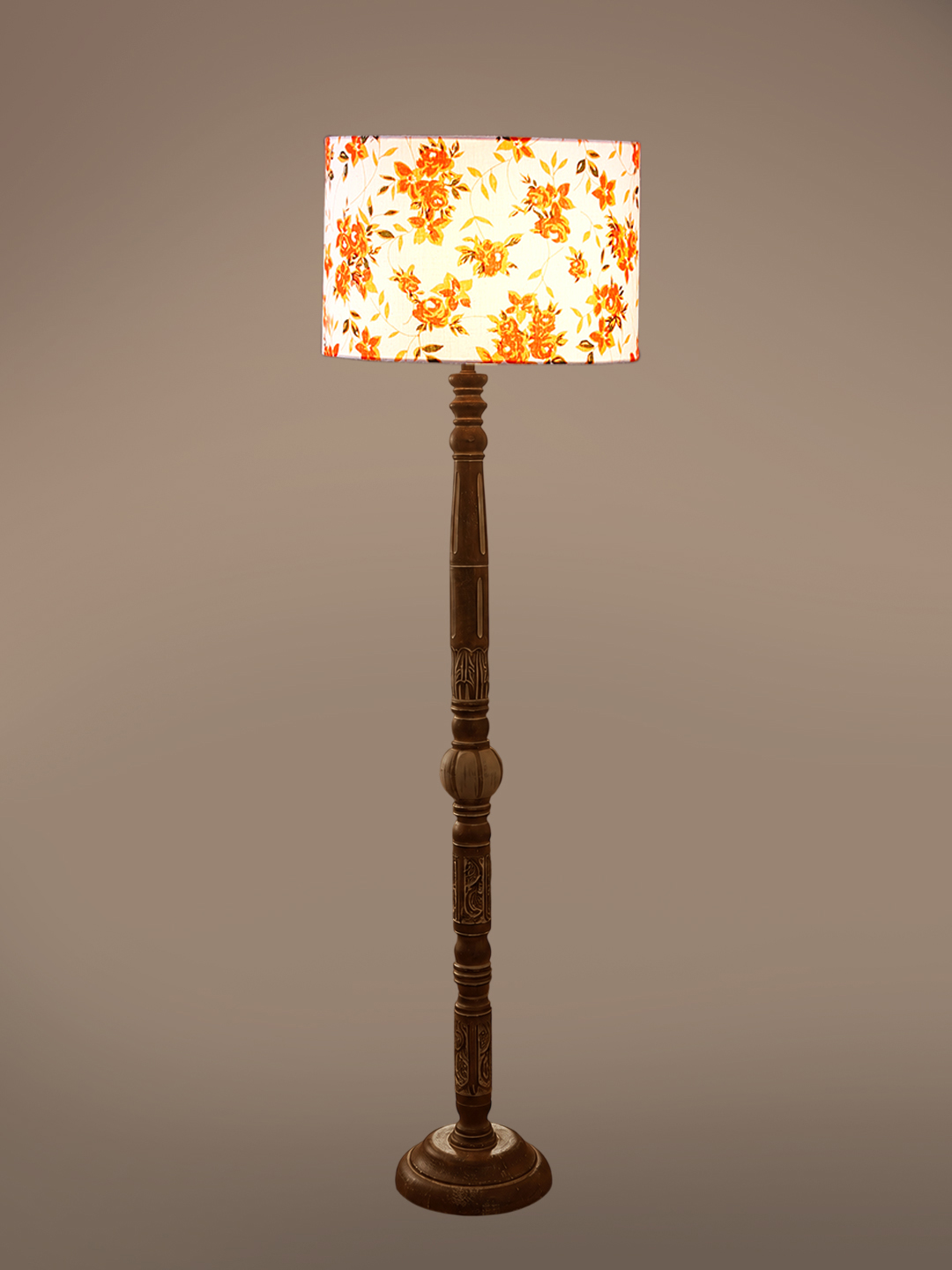Ambika Home Serene Vista White Brushed Floor Lamp | Premium Living Room, Bedroom & Hallway Lighting | E27 Holder & Bulb Included - Image 6