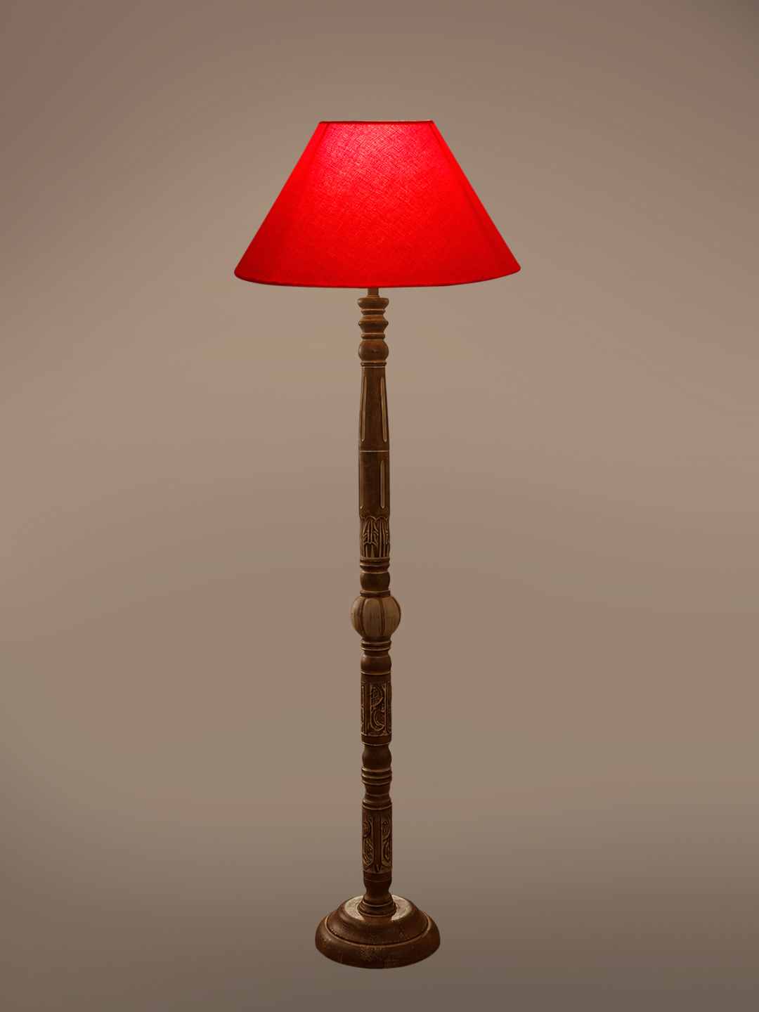 Ambika Home Velvet Glow White Brushed Floor Lamp | Premium Living Room, Bedroom & Hallway Lighting | E27 Holder & Bulb Included - Image 6