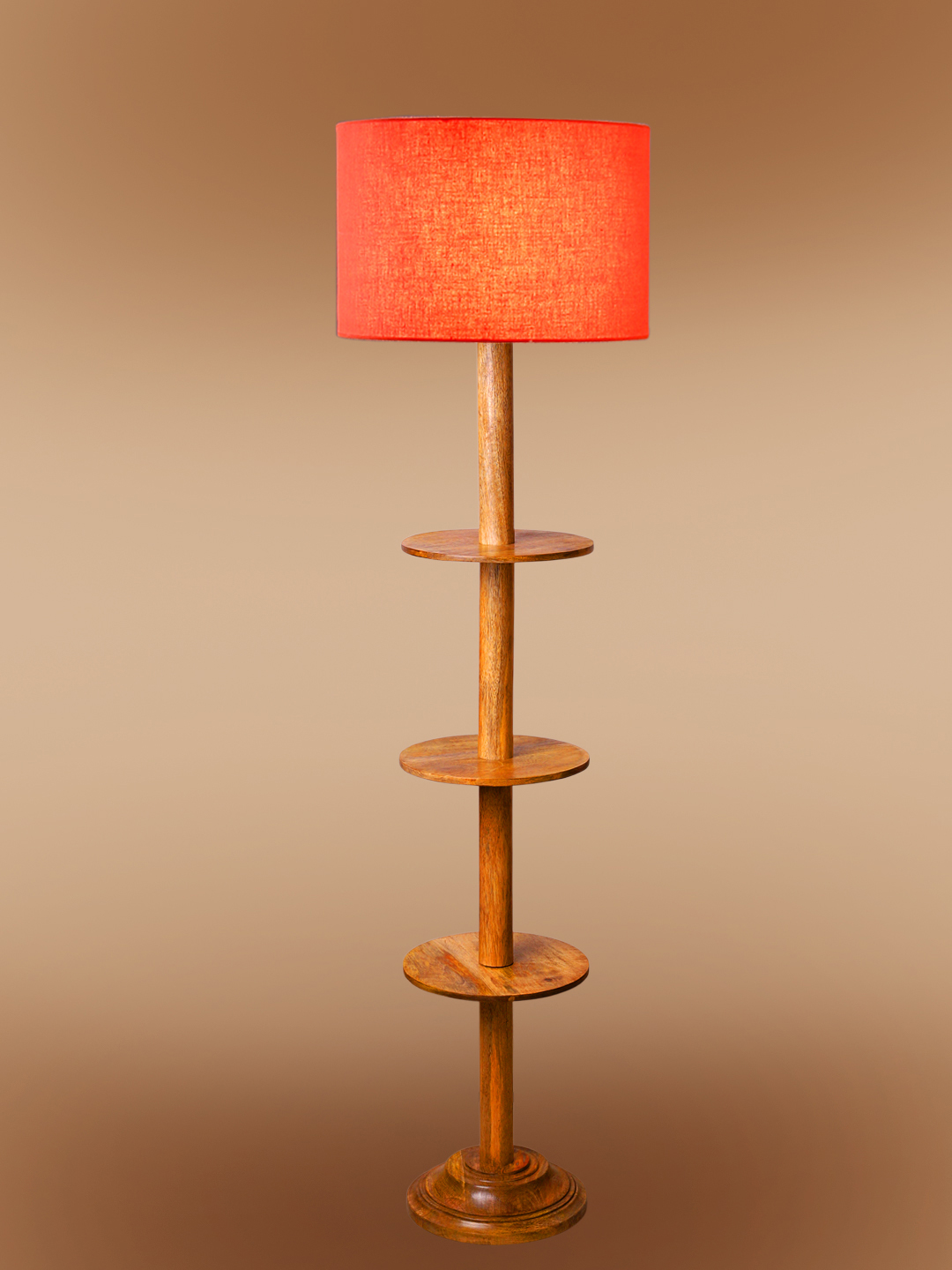 Ambika Home Orange Shade Premium Floor Lamp for Living Room, Bedroom & Hallway | Decorative Standing Light | E27 Holder Included Bulb - Image 6