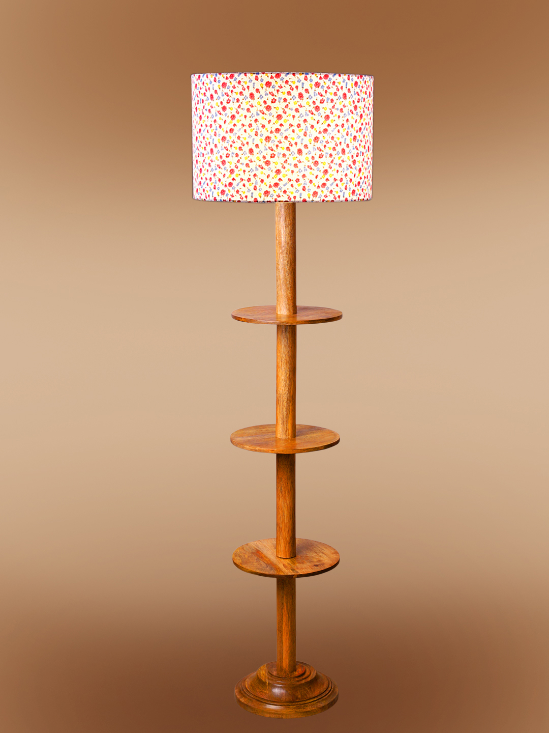 Ambika Home Blue Shade Premium Floor Lamp for Living Room, Bedroom & Hallway | Decorative Standing Light | E27 Holder Included Bulb - Image 6