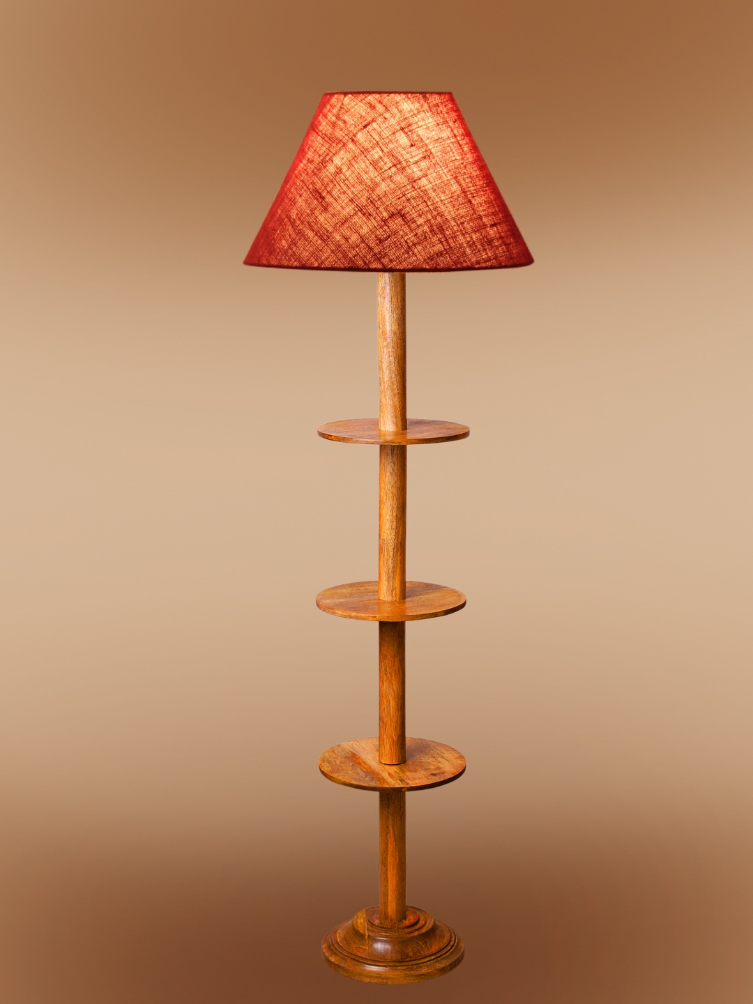 Ambika Home White Shade Premium Floor Lamp for Living Room, Bedroom & Hallway | Decorative Standing Light | E27 Holder Included Bulb - Image 6