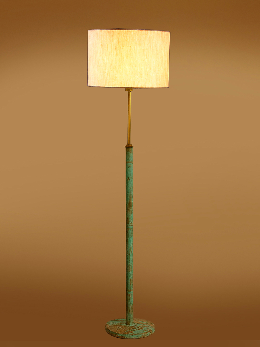 Ambika Home Off-white Shade Premium Floor Lamp for Living Room, Bedroom & Hallway | Decorative Standing Light | E27 Holder Included Bulb - Image 7