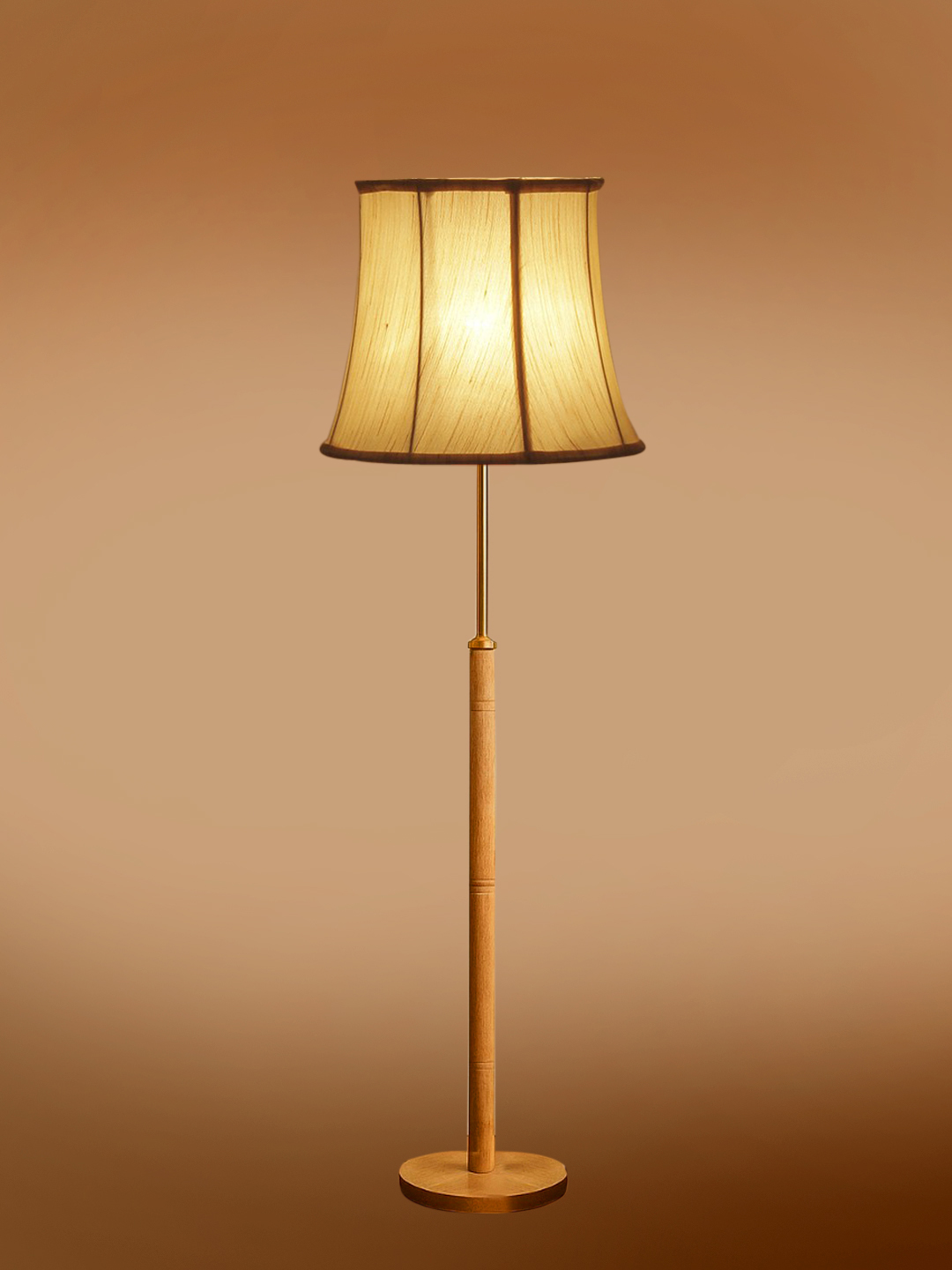 Ambika Home Off-white Shade Premium Floor Lamp for Living Room, Bedroom & Hallway | Decorative Standing Light | E27 Holder Included Bulb - Image 7