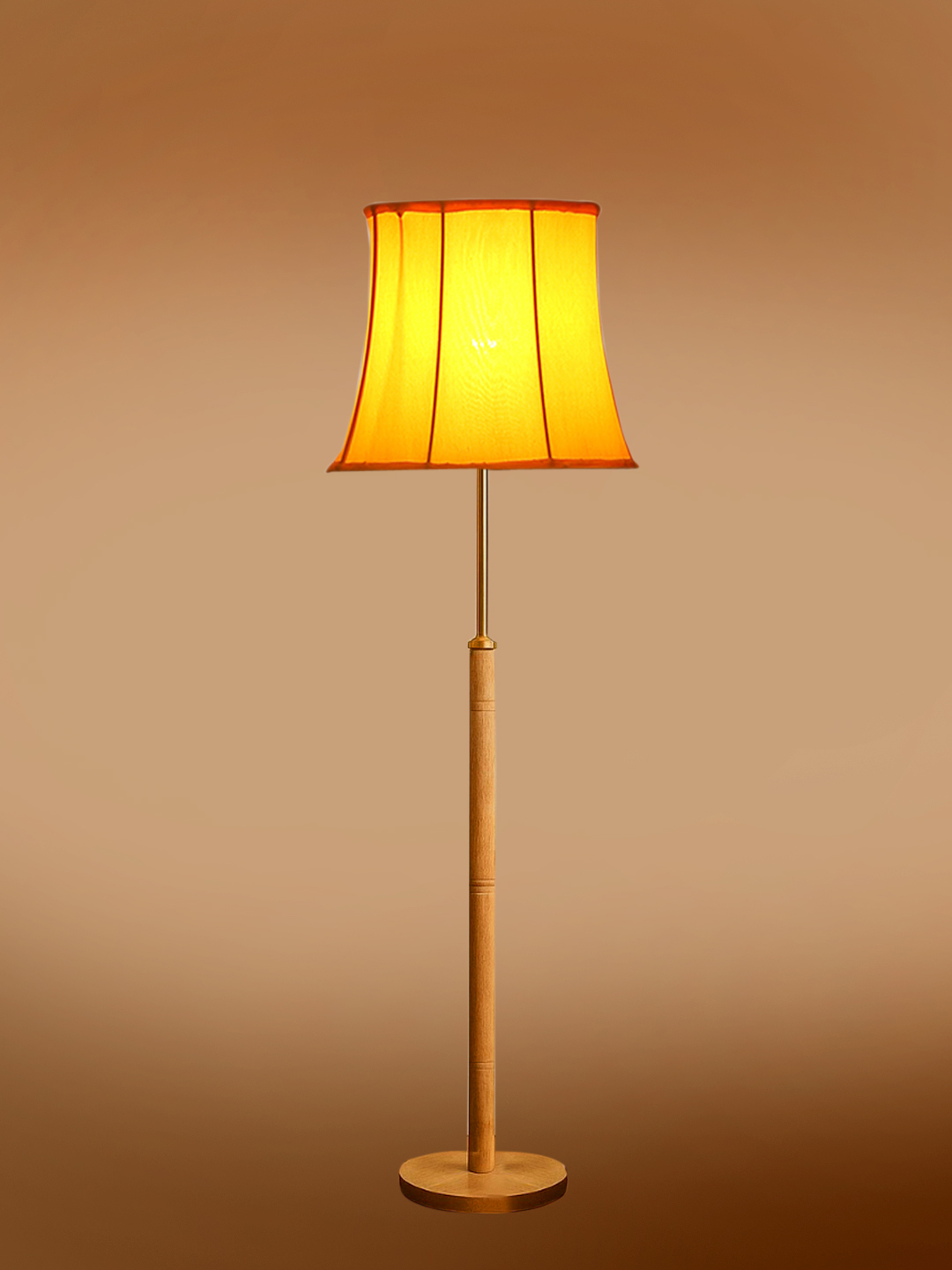 Ambika Home Yellow Shade Premium Floor Lamp for Living Room, Bedroom & Hallway | Decorative Standing Light | E27 Holder Included Bulb - Image 7