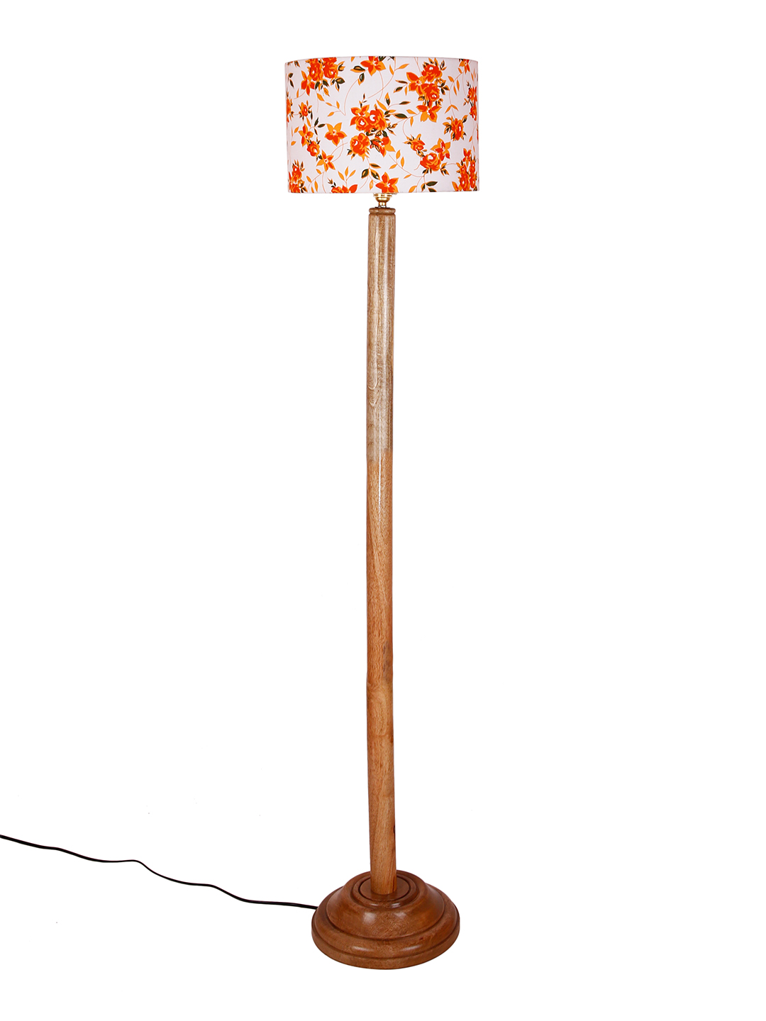 Ambika Home Multi Shade Wooden Floor Lamp for Living Room, Bedroom & Hallway | Premium Wood Standing Lamp | E27 Holder Included Bulb - Image 3