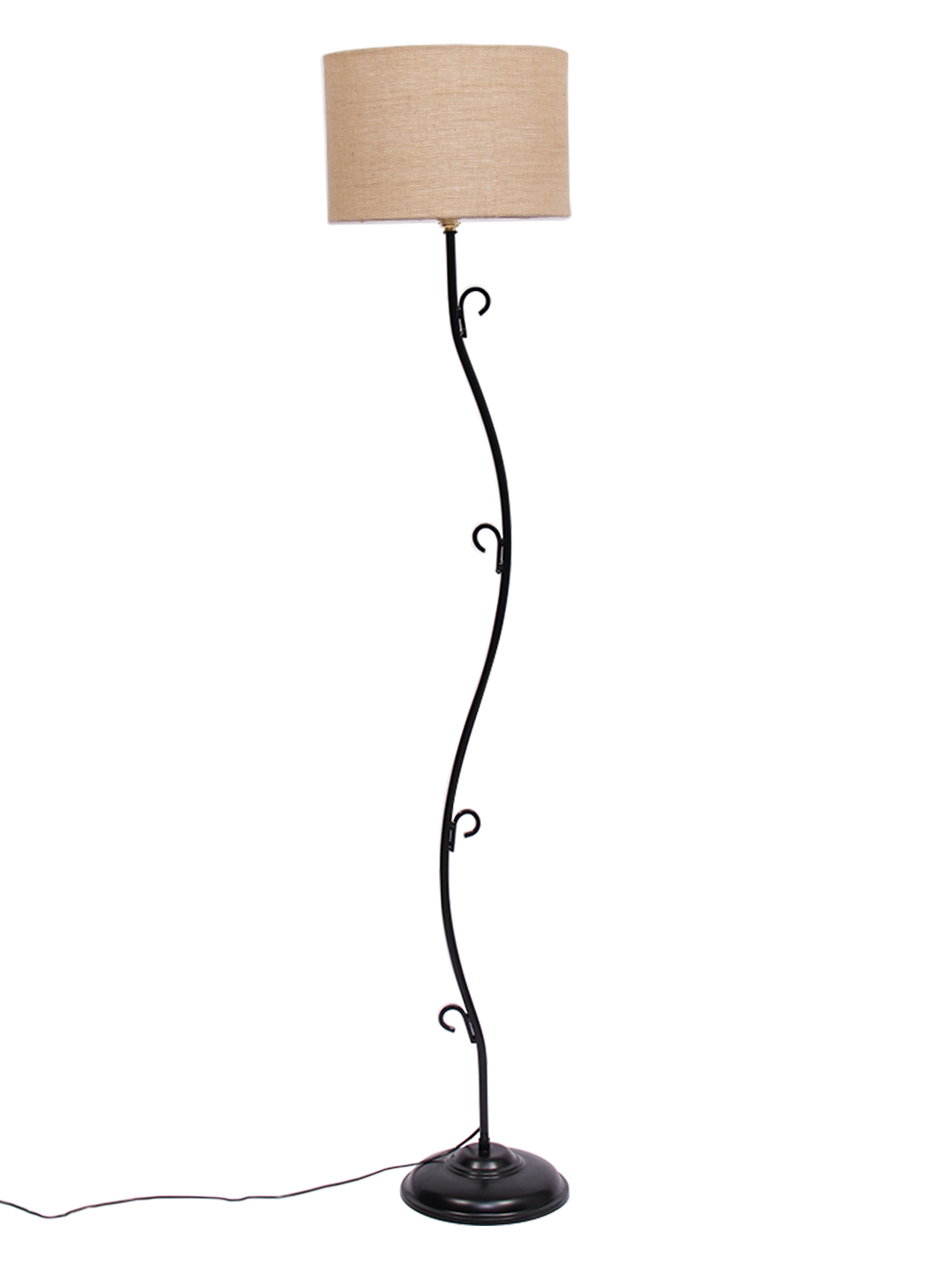 Ambika Home Stellar Series 135 – Beige Premium Powder Coated Iron Floor Lamp for Luxury Living Rooms | E27 Holder Included Bulb - Image 3