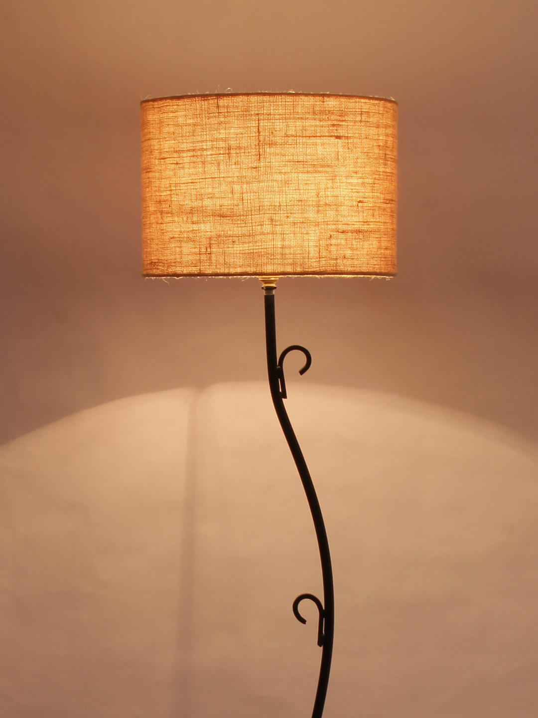 Ambika Home Stellar Series 135 – Beige Premium Powder Coated Iron Floor Lamp for Luxury Living Rooms | E27 Holder Included Bulb - Image 4