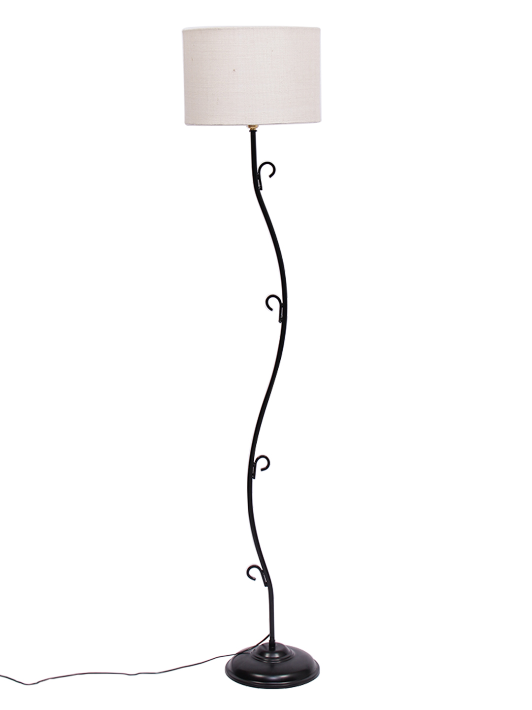 Ambika Home Ambience Pro Series 136 – White Premium Powder Coated Iron Floor Lamp for Luxury Living Rooms | E27 Holder Included Bulb - Image 4