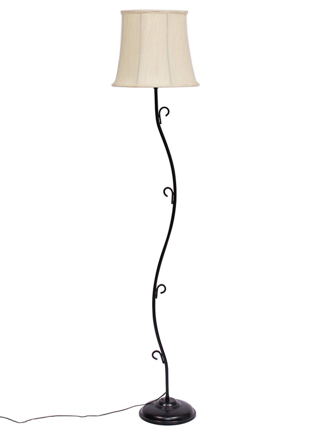 Ambika Home Valencia Series 158 – off white Premium Powder Coated Iron Floor Lamp for Luxury Living Rooms | E27 Holder Included Bulb - Image 4