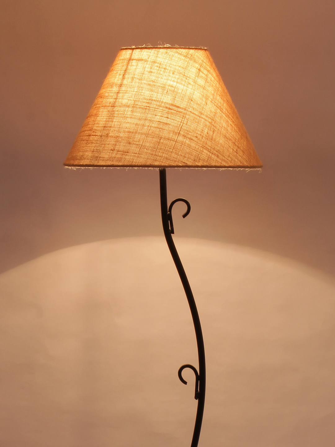 Ambika Home Grandeur Series 150 – Beige Premium Powder Coated Iron Floor Lamp for Luxury Living Rooms | E27 Holder Included Bulb - Image 5