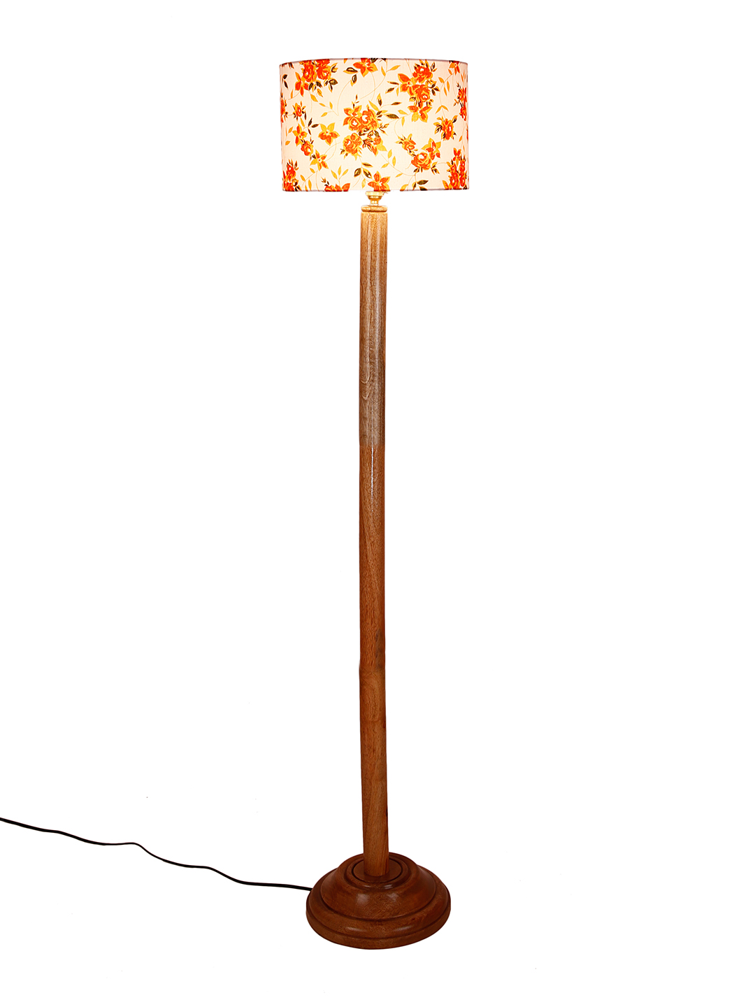 Ambika Home Multi Shade Wooden Floor Lamp for Living Room, Bedroom & Hallway | Premium Wood Standing Lamp | E27 Holder Included Bulb - Image 6