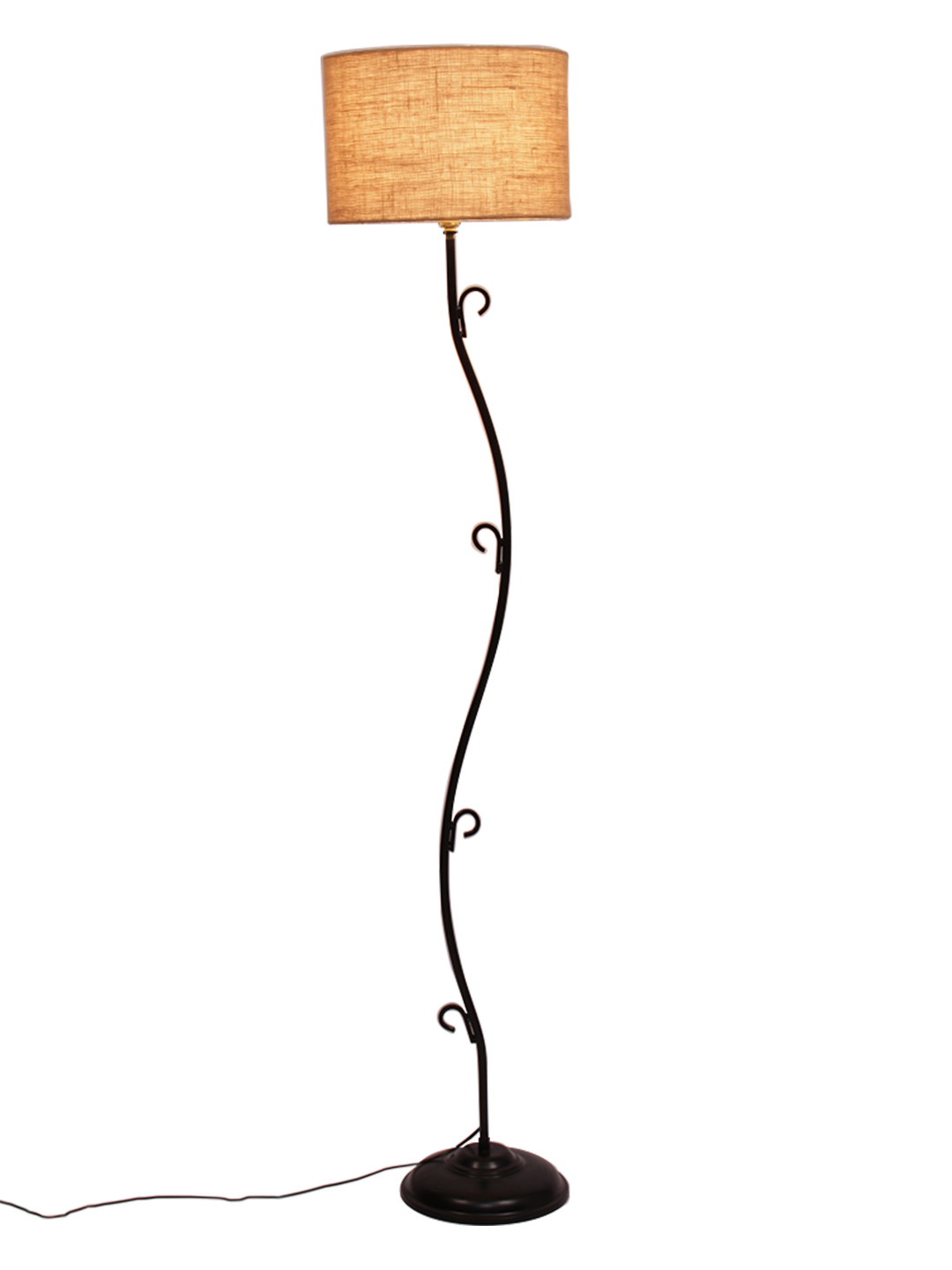 Ambika Home Stellar Series 135 – Beige Premium Powder Coated Iron Floor Lamp for Luxury Living Rooms | E27 Holder Included Bulb - Image 6