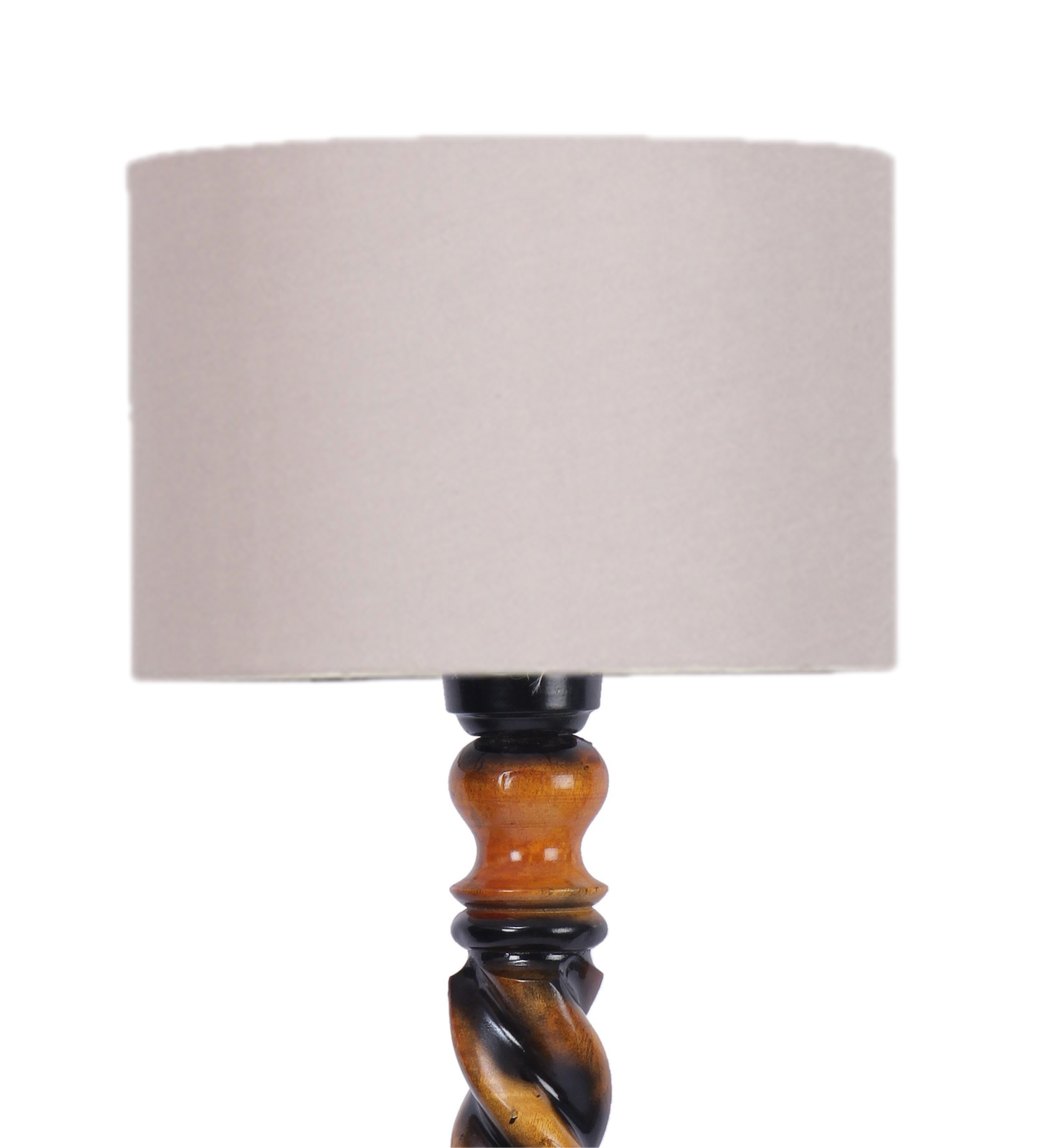 Ambika Home Classic Colonial Orange Shade Wooden Floor Lamp for Living Room, Bedroom, Hallway, Guest Room & Hotel Decor | Handcrafted Standing Lamp with E27 Holder - Image 7