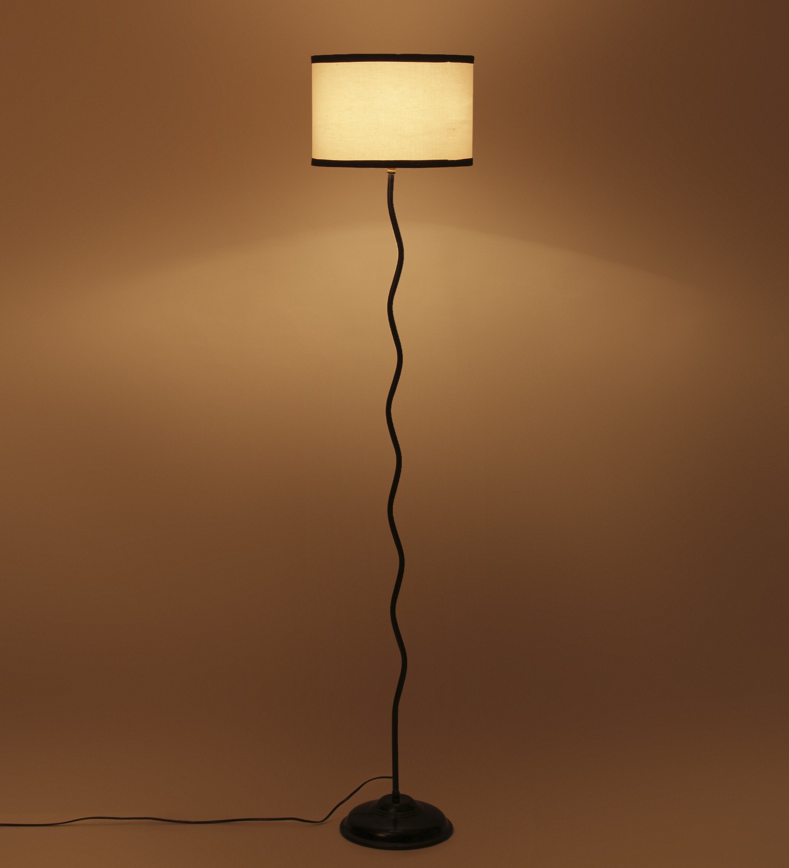 Ambika Home Multicolor Cotton Zig Zag Floor Lamp | Modern Standing Lamp for Living Room, Bedroom & Home Decor - Image 3