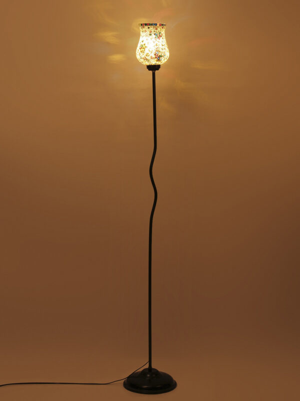 Ambika Home Monarch Series 39 – Multi Premium Powder Coated Iron Floor Lamp for Luxury Living Rooms | E27 Holder Included Bulb - Image 3