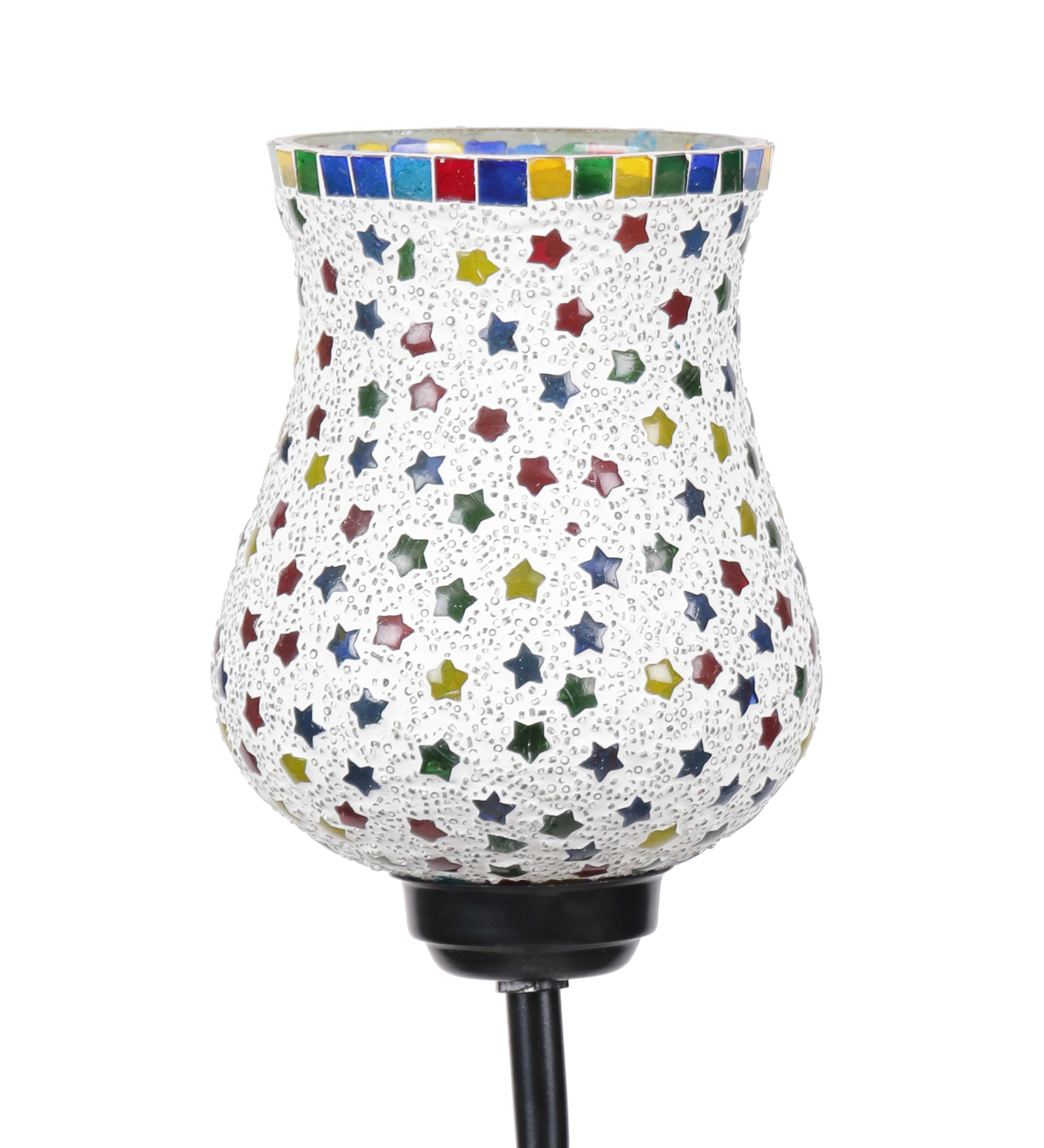 Ambika Home Multicolor Glass Zig Zag Floor Lamp | Modern Standing Lamp for Living Room, Bedroom & Home Decor - Image 7