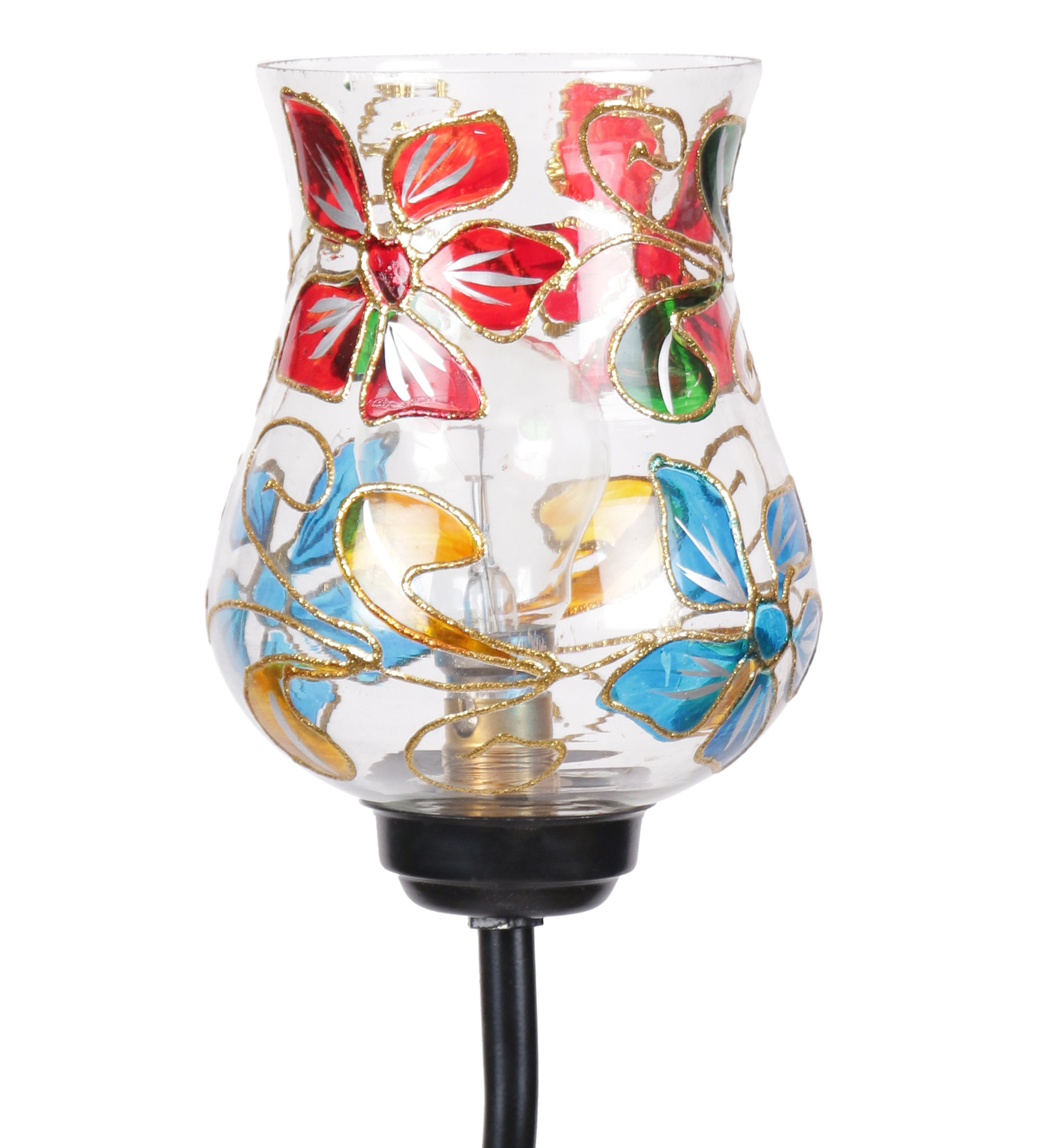 Ambika Home Multicolor Glass Zig Zag Floor Lamp | Modern Standing Lamp for Living Room, Bedroom & Home Decor - Image 7