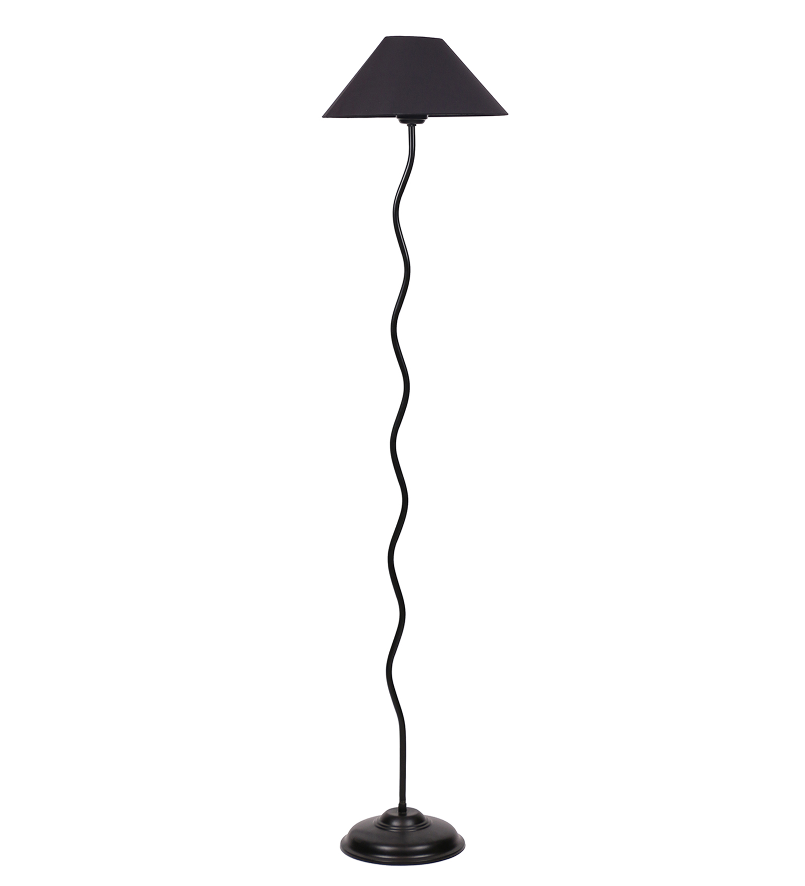 Ambika Home Black Cotton Zig Zag Floor Lamp | Modern Standing Lamp for Living Room, Bedroom & Home Decor - Image 5