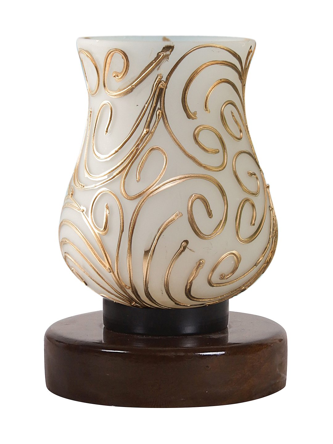 Ambika Home Aurora Mosaic Multicolor Mosaic Glass Table Lamp with Wooden Base | Premium Bedside Lamp for Bedroom, Living Room, Hall, Hotel, Café, Restaurant & Office | E27 Compatible - Image 4