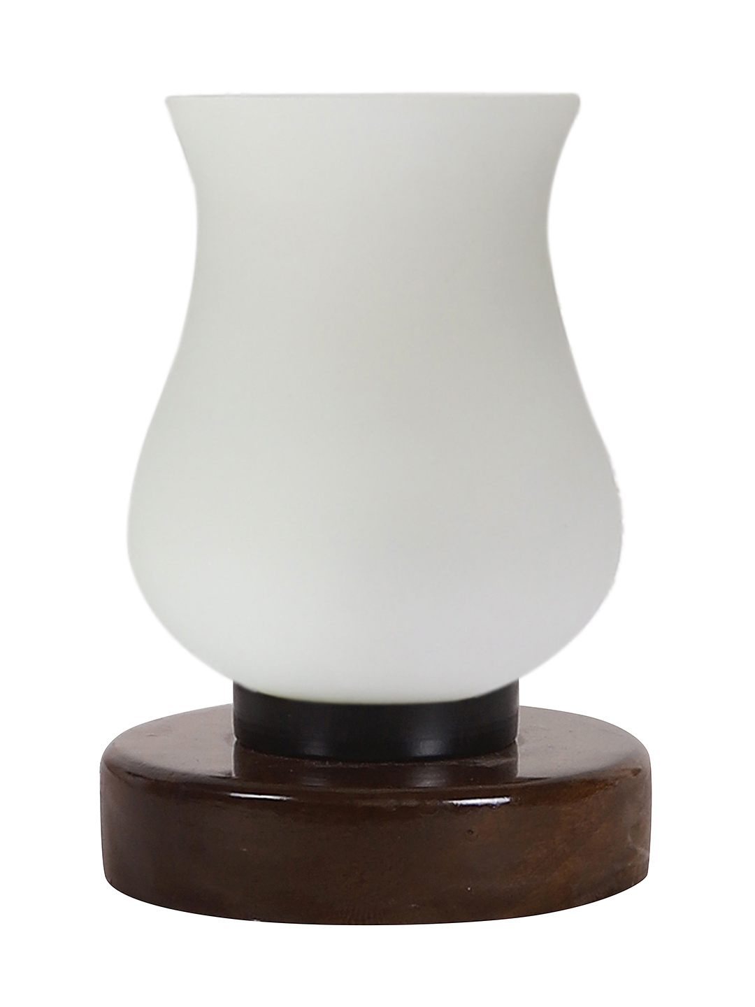 Ambika Home Solara Mosaic White Mosaic Glass Table Lamp with Wooden Base | Premium Bedside Lamp for Bedroom, Living Room, Hall, Hotel, Café, Restaurant & Office | E27 Compatible - Image 4