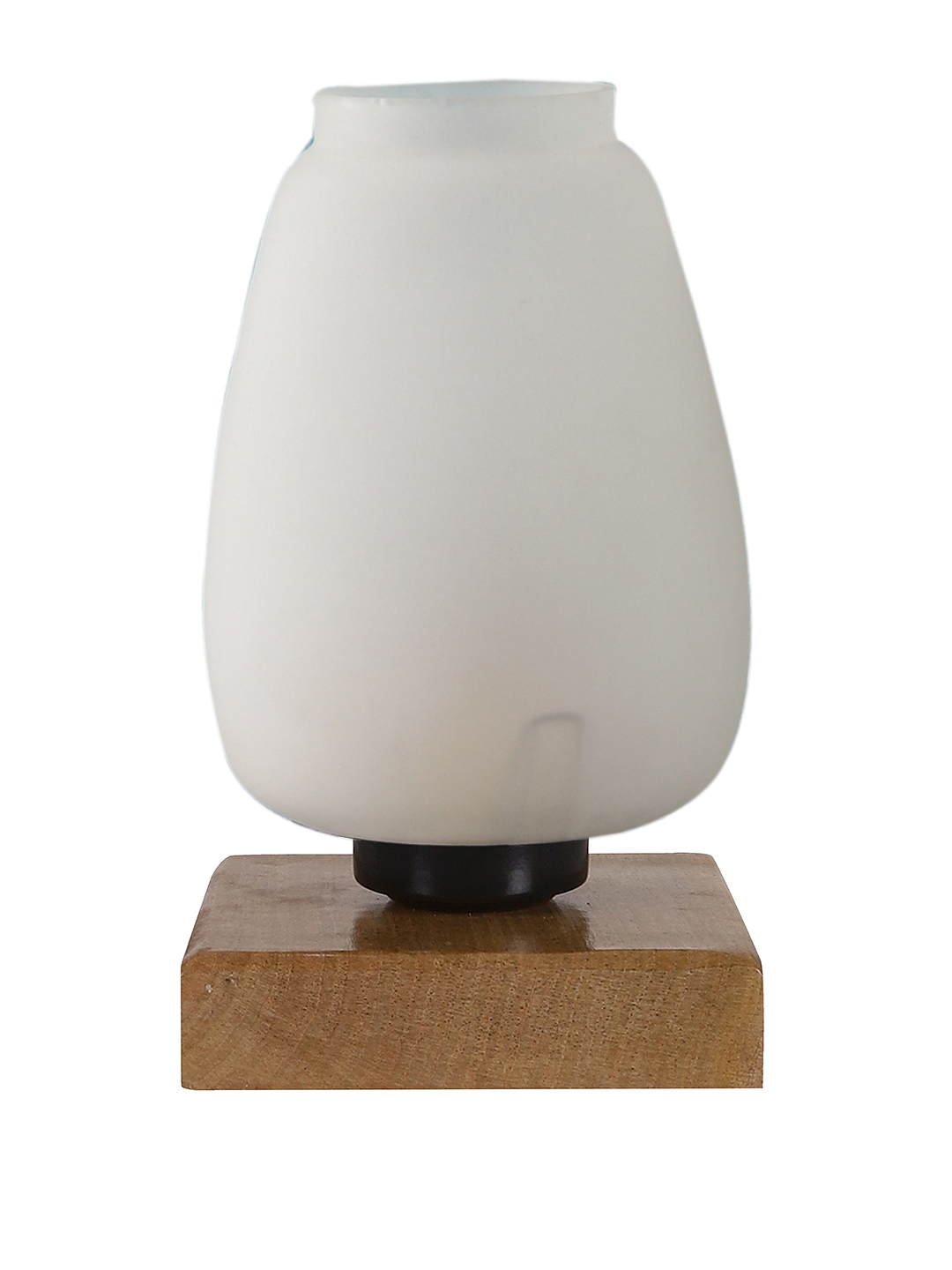 Ambika Home Heritage Mosaic White Mosaic Glass Table Lamp with Wooden Base | Premium Bedside Lamp for Bedroom, Living Room, Hall, Hotel, Café, Restaurant & Office | E27 Compatible - Image 7