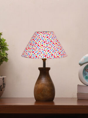 Ambika Home Royale Collection Multicolor Shade Table Lamp | Premium Decorative Bedside Lamp for Bedroom, Living Room, Hall, Hotel, Café, Restaurant, Office & Study Room | E27 Compatible