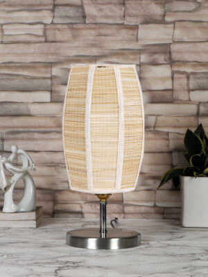 Ambika Home Dholak Bamboo table lamp with Steel Base -39