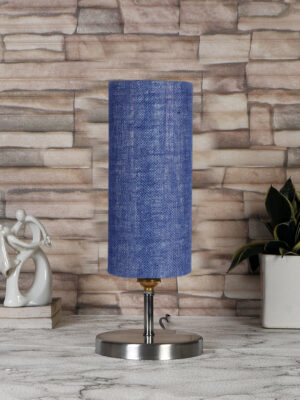 Ambika Home Blue Jute table lamp with Steel Base -52