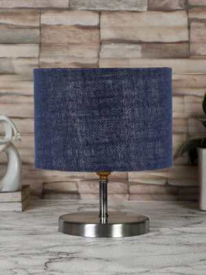 Ambika Home Blue Jute table lamp with Steel Base -68